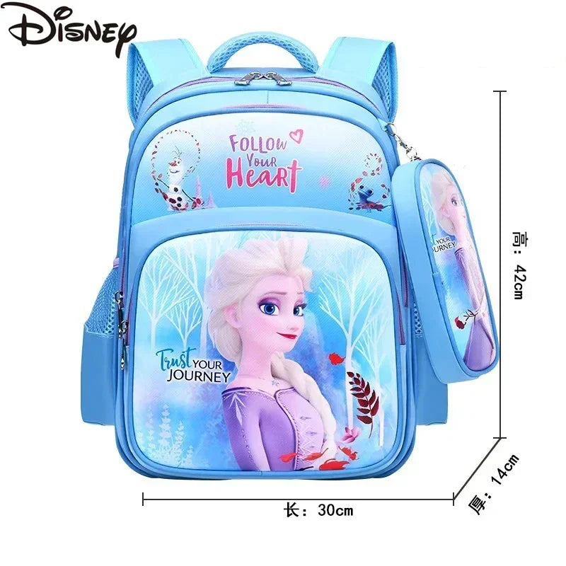 Frozen Elsa Anna Cartoon Schoolbag Disney Girls Backpack Children Primary School Schoolbag Children Backpack Schoolbag Mochila