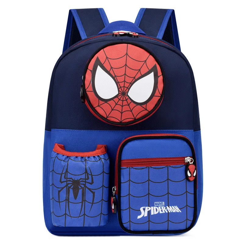 Mochila Infantil Escolar - Homem-Aranha, Homem de Ferro e Capitão América