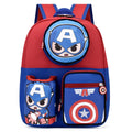 Mochila Infantil Escolar - Homem-Aranha, Homem de Ferro e Capitão América