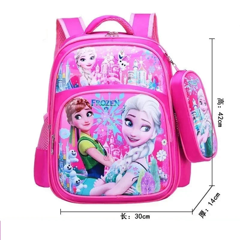 Frozen Elsa Anna Cartoon Schoolbag Disney Girls Backpack Children Primary School Schoolbag Children Backpack Schoolbag Mochila